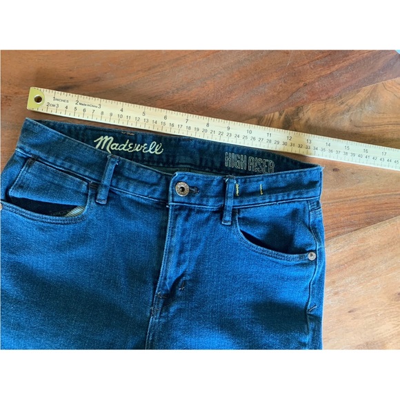 Madewell High Riser Skinny Jeans Size 26x32 (27x30) Medium Wash Stretch Denim - Picture 8 of 11
